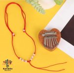 کالیمبا مینی 8 تیغه چوبی طرح قلب به همراه بند آویز